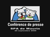 Conférence de presse: SPA de Maurin (Montpellier)