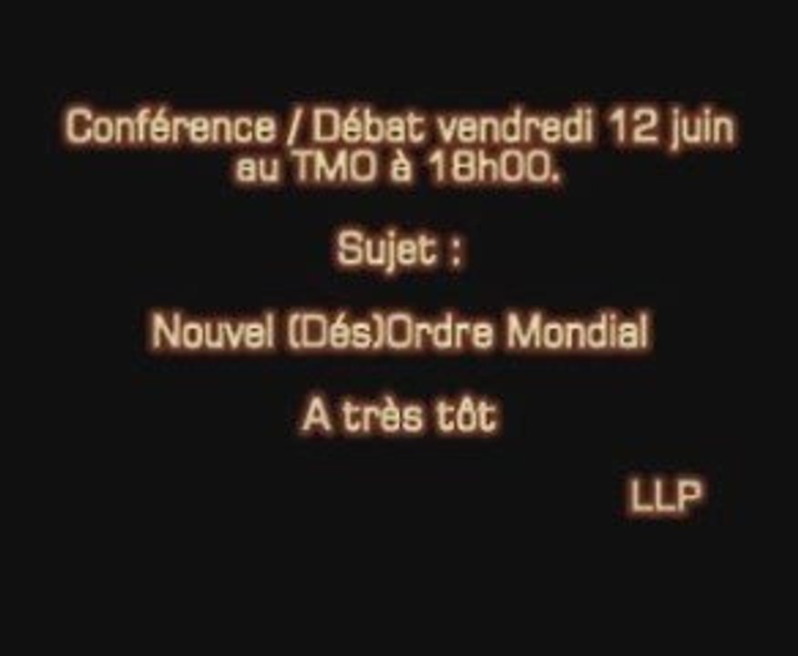 LLP   Conférence llp 12 juin theatre de la main d'or