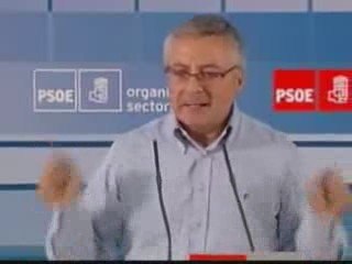 Pepe Blanco en las sectoriales 09 del PSOE 1ª parte