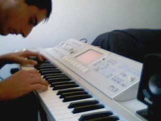 improvising on a korg M3