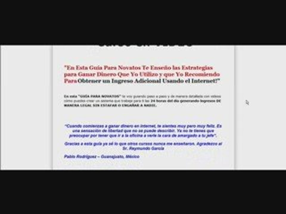 Empieza a Ganar Dinero Desde ya Con La Guia Para Novatos