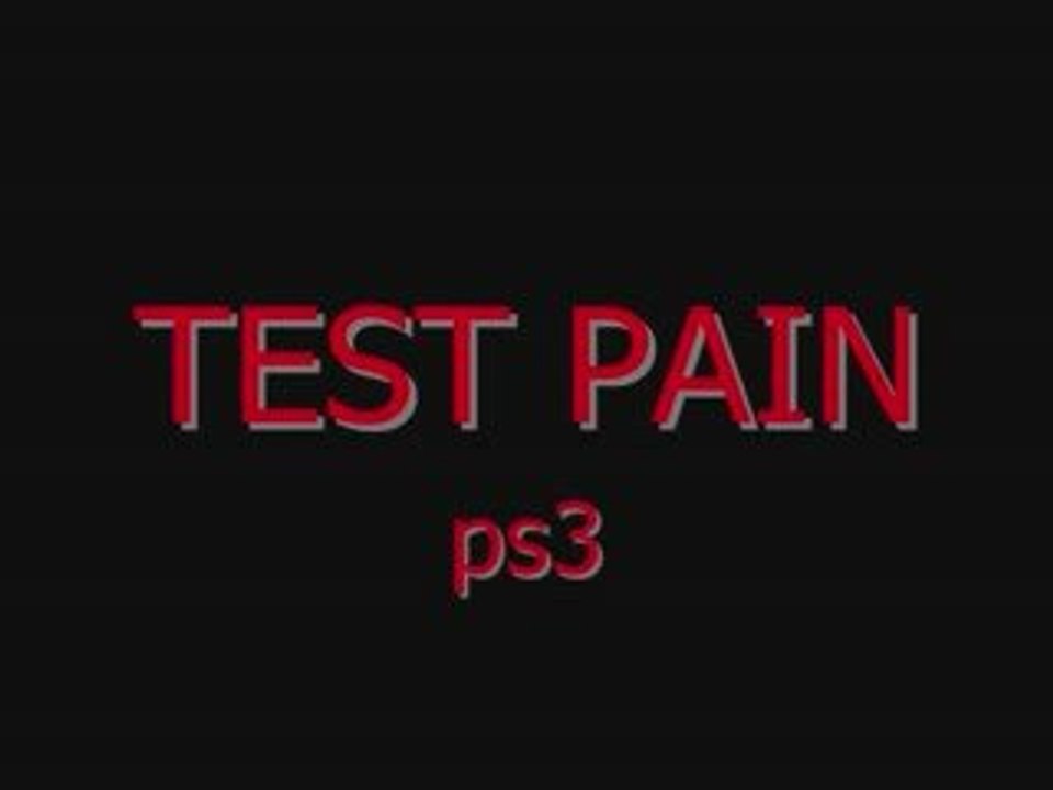 TEST PAIN