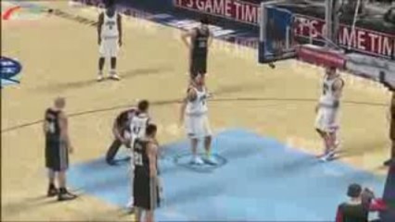 (HD) NBA 2K10 GAMEPLAY SPURS VS JAZZ