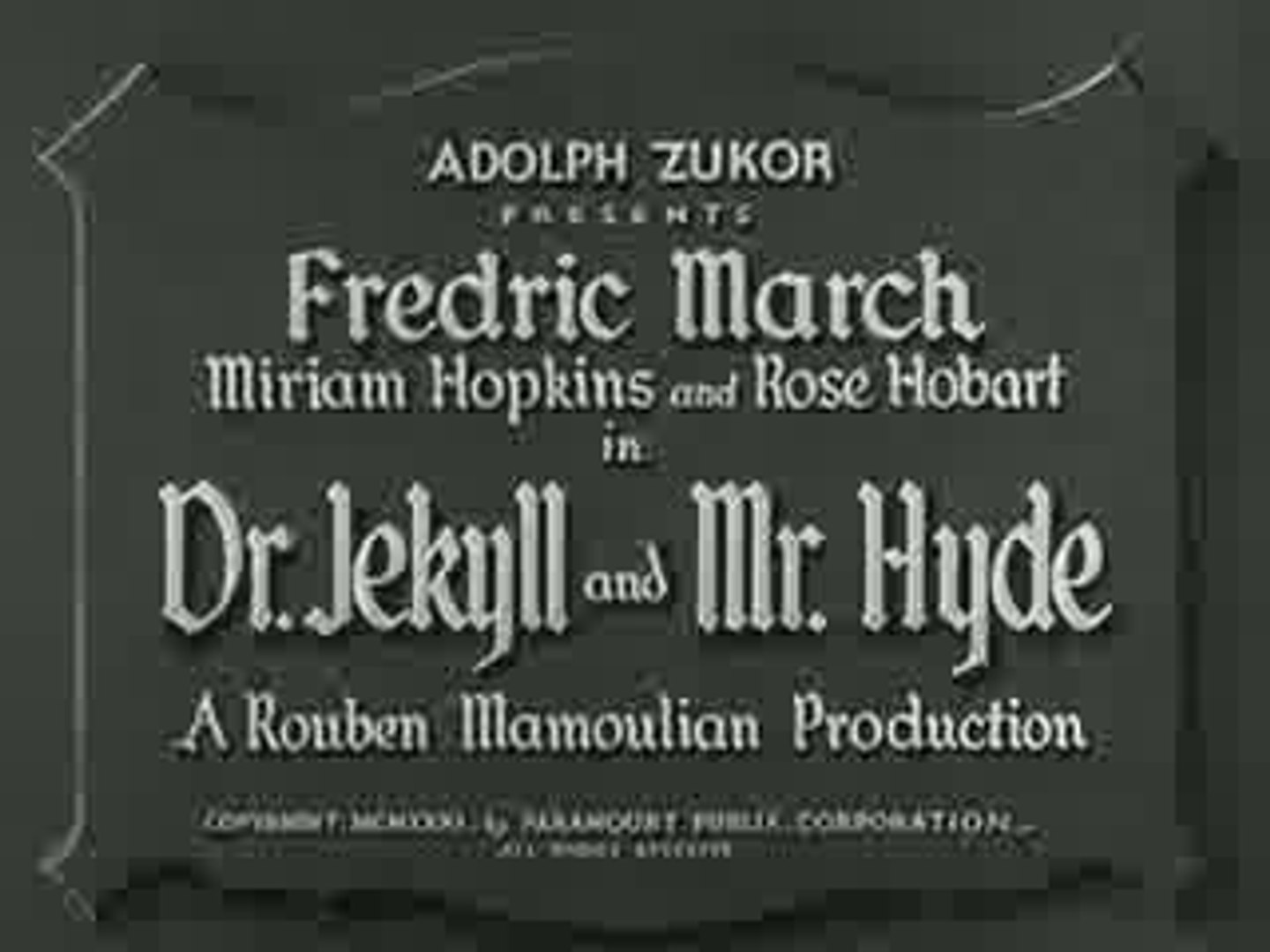 Dr. Jekyll and Mr. Hyde Review