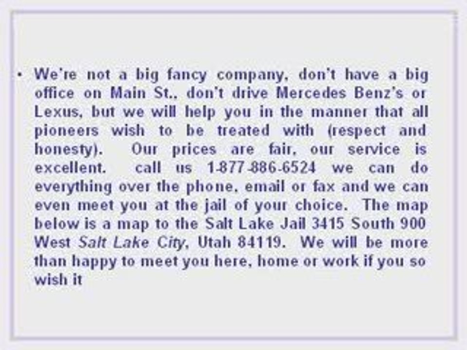 Utah bail bonds|Salt lake bail bonds|Salt lake jail