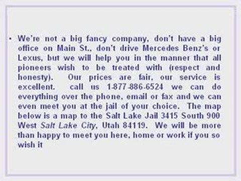 Utah bail bonds|Salt lake bail bonds|Salt lake jail