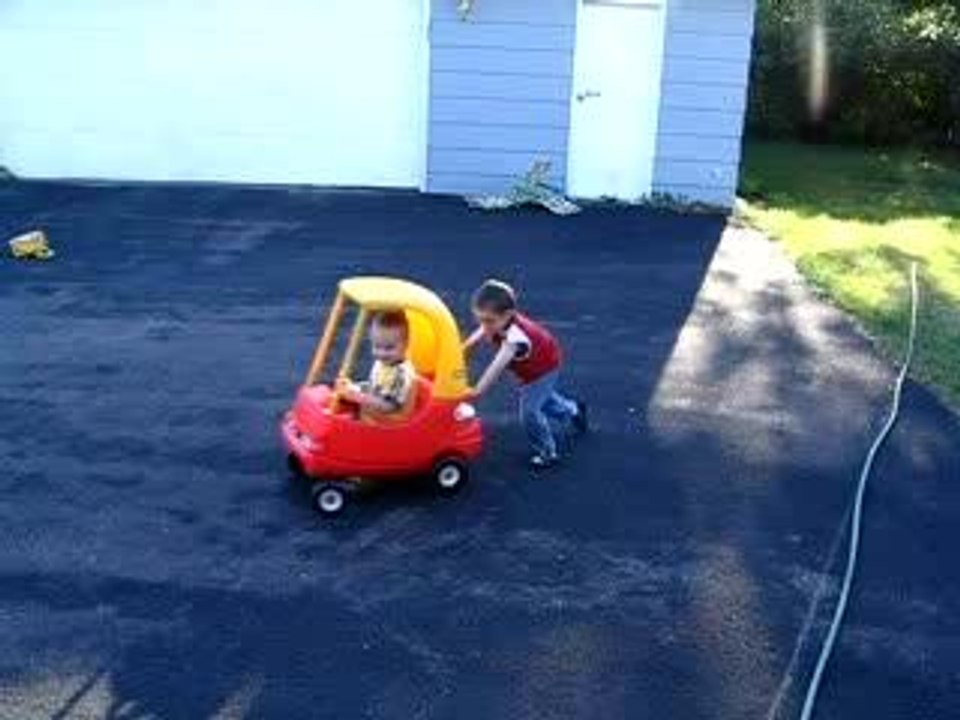 Nate Pushing Ben in Car