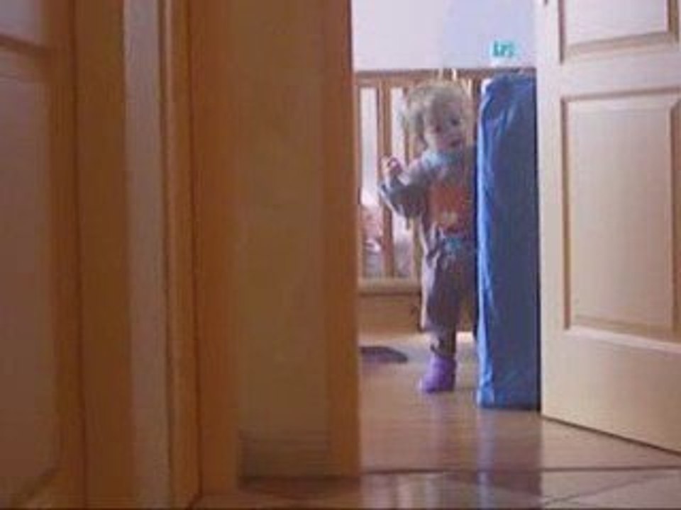 au réveil, mes 1er pas!