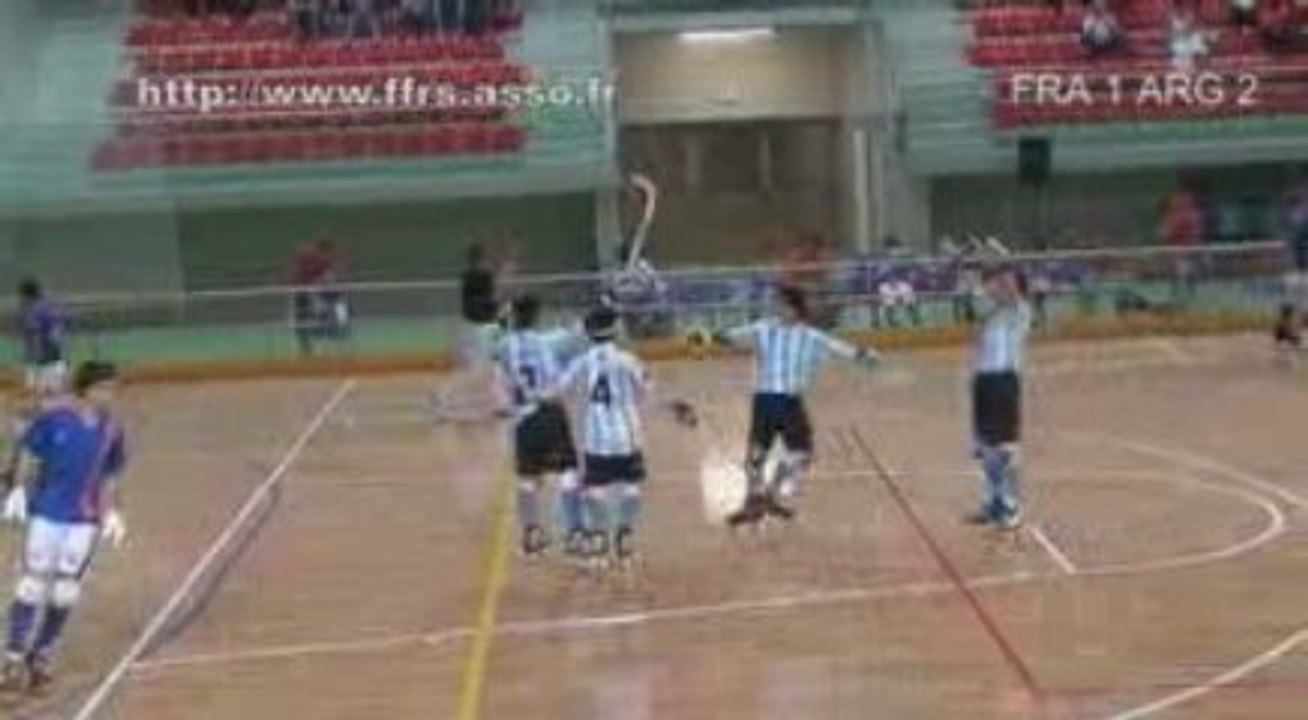 RINK HOCKEY - CHAMPIONNAT DU MONDE JUNIOR 2009 : Résumé de France / Argentine