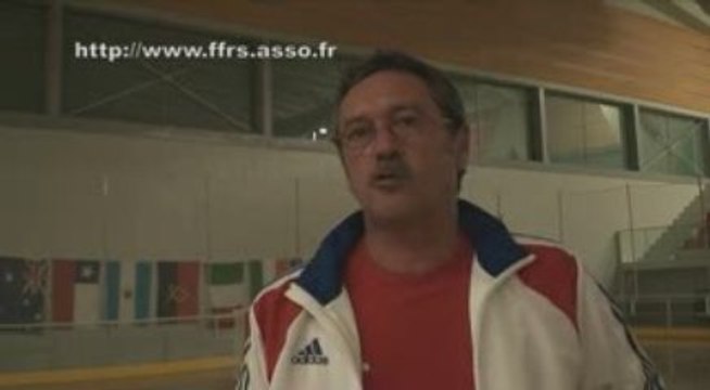 RINK HOCKEY - CHAMPIONNAT DU MONDE JUNOR 2009 : France / Argentine - Interview Eric MARQUIS