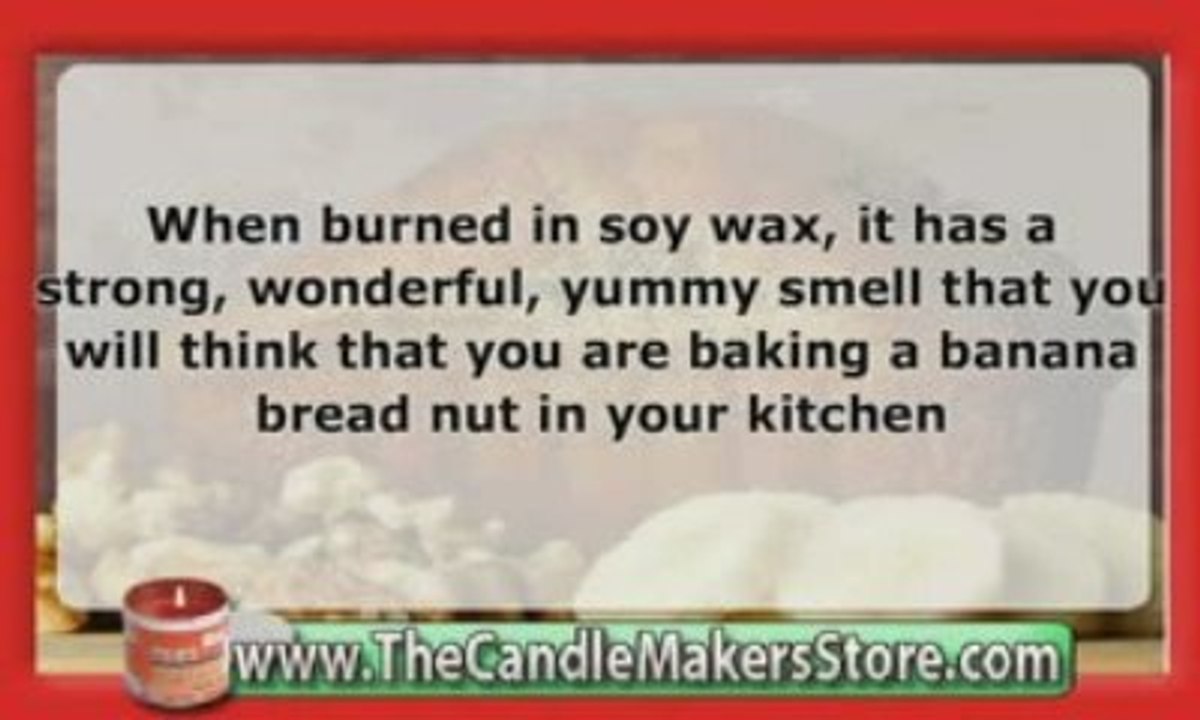 Candle Fragrance Oil: Banana Nut Bread Fragrance