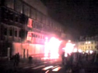 Dans les rues de Quimper lors de la soirée du 25/09/2009