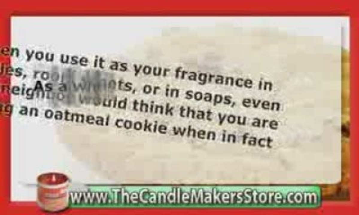 Candle Fragrance Oil: Oatmeal Cookie Fragrance