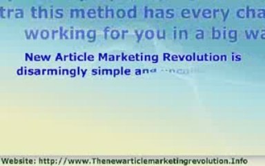 New Article Marketing Revolution review