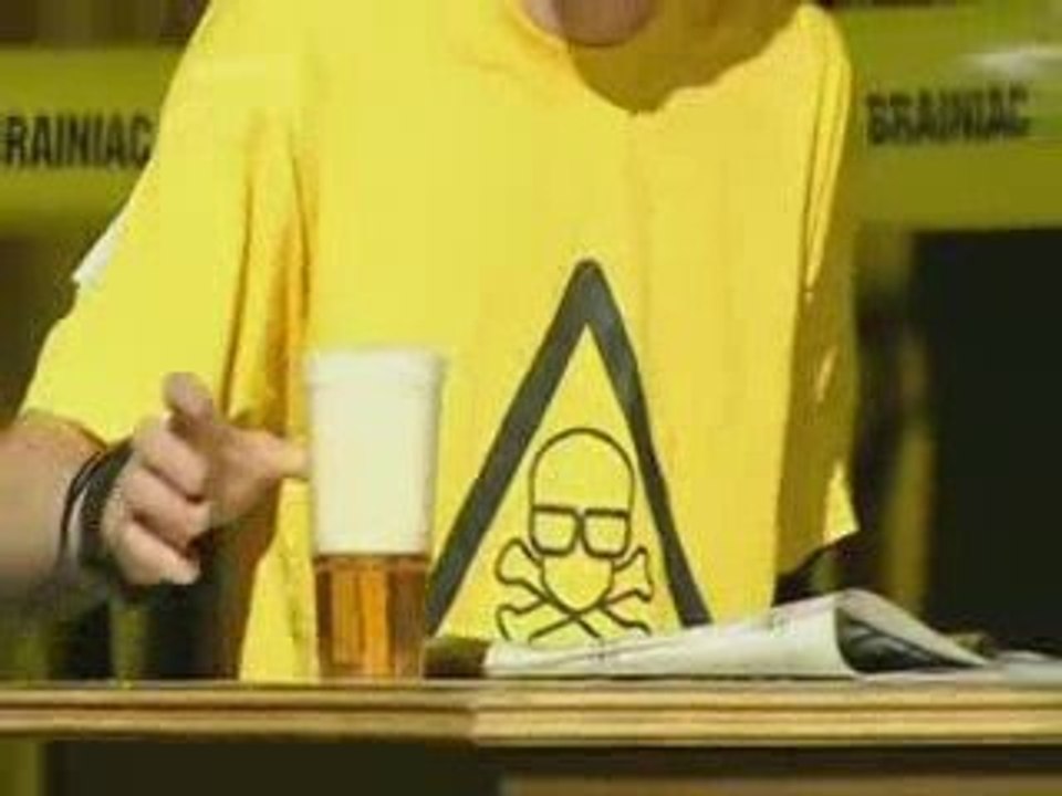 Brainiac Can you drink beer whilst being electrocuted