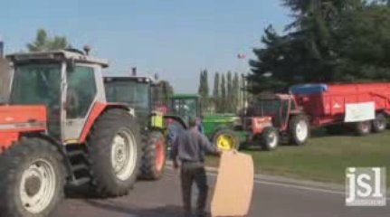 manif agriculteurs en saône et loire
