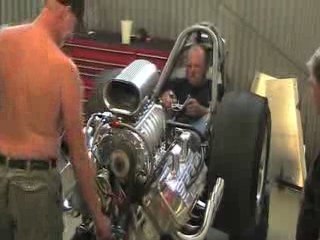 Tim Conder fires the Valley Speed dragster