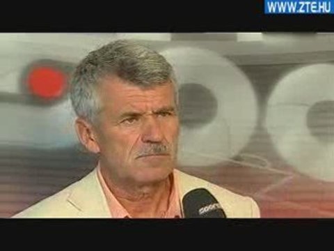 2009.09.29. Csank János a PMFC elleni kupamérkőzés előtt