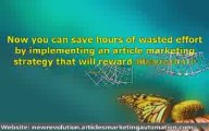 The New Article Marketing Revolution Info