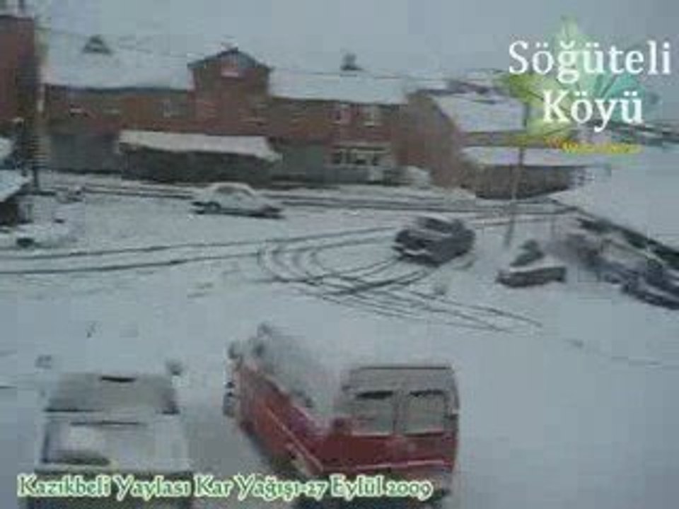 Kazıkbeli Yaylası Kar Yağışı-27 Eylül 2009