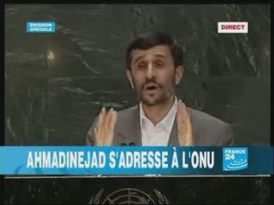 1-Ahmadinejad s'adresse à l'ONU 1 2 (en français)