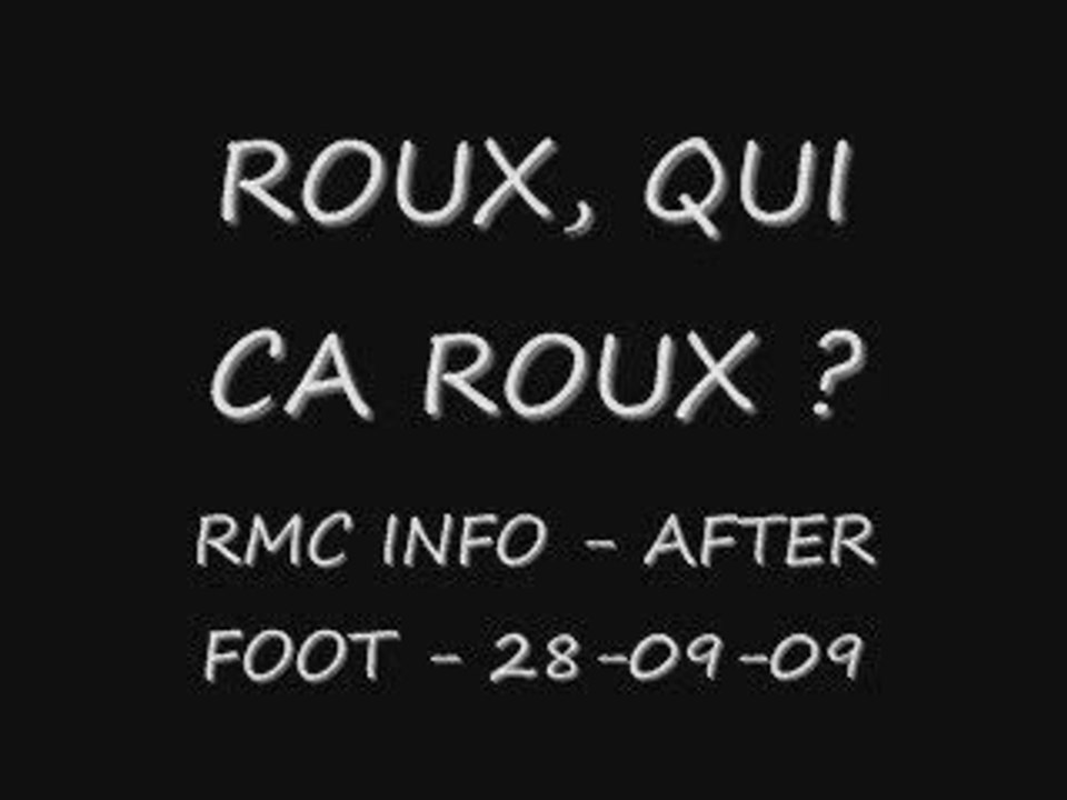 Roux, qui ça roux