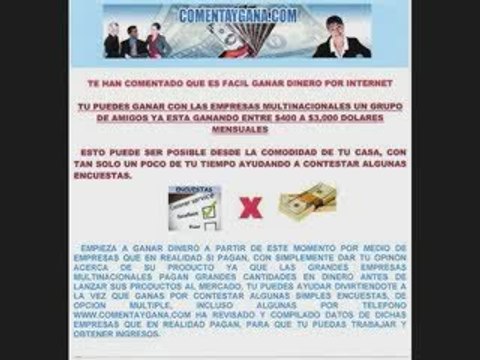 Trabajo en Casa para Ganar Dinero en Internet (Empleo)GRATIS