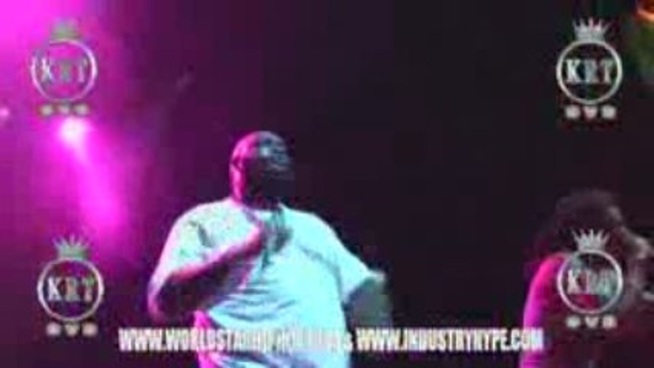 Rick Ross disses 50 cent on stage in London