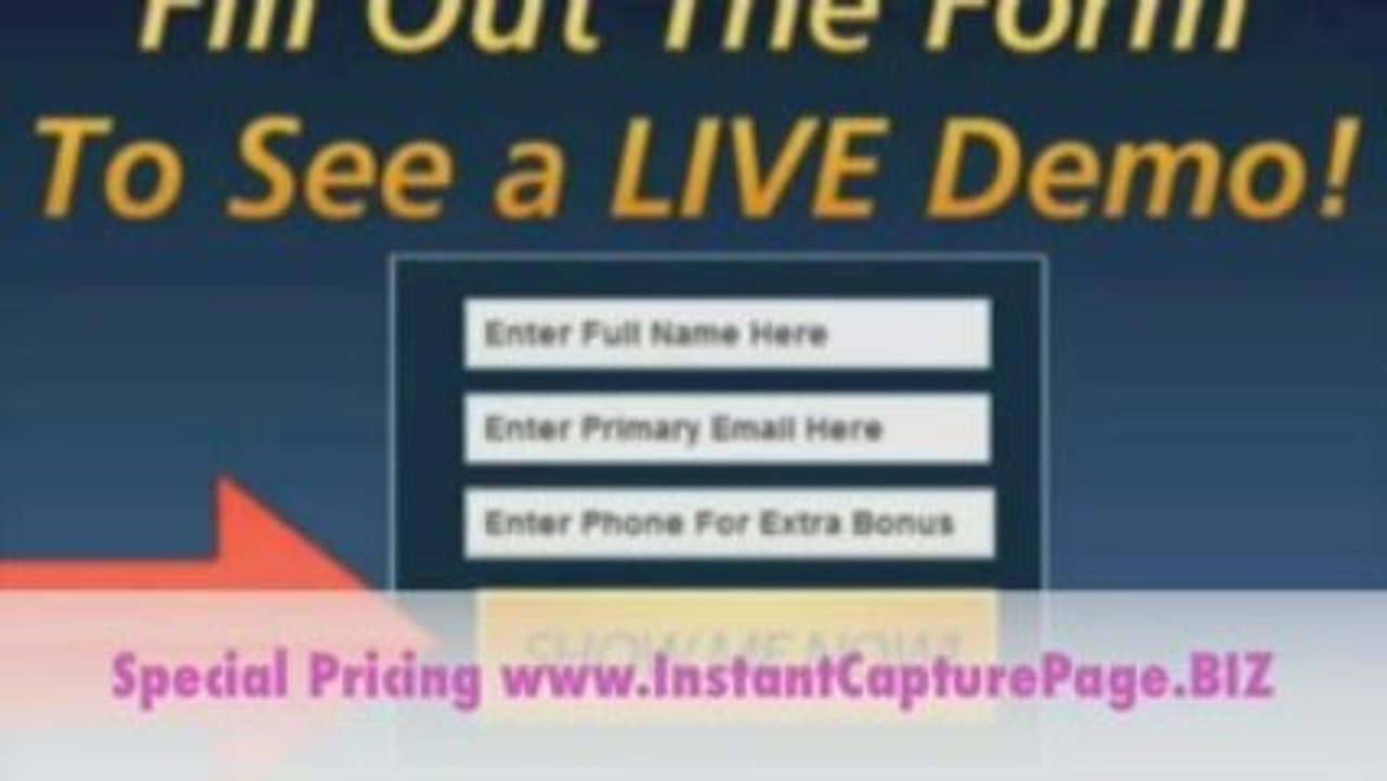 Instant Capture Page, InstantCapturePage.com