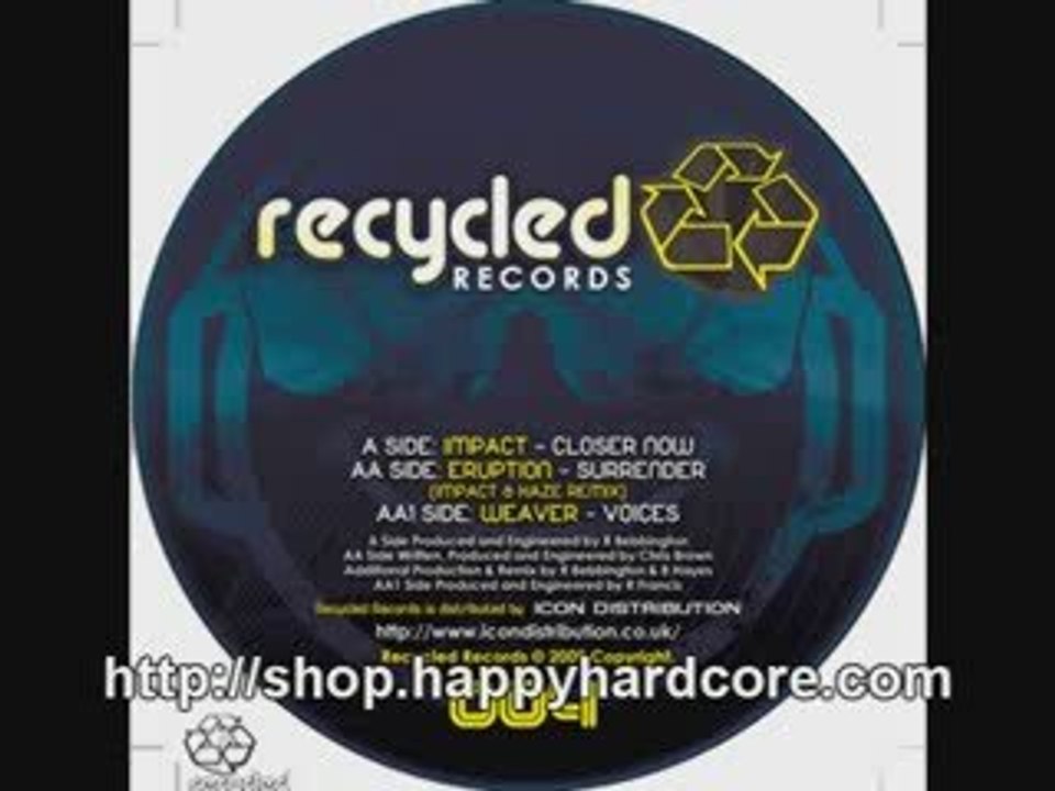 Eruption - Surrender (Impact & Haze Remix), Recycled ...