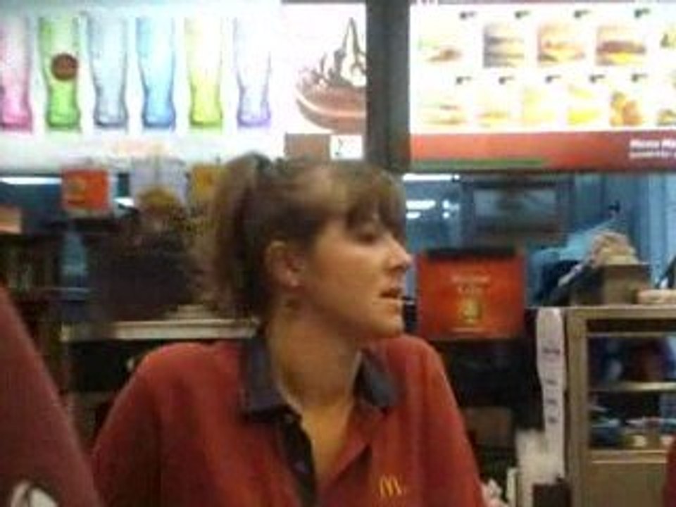 Un mariage qui se termine au McDo