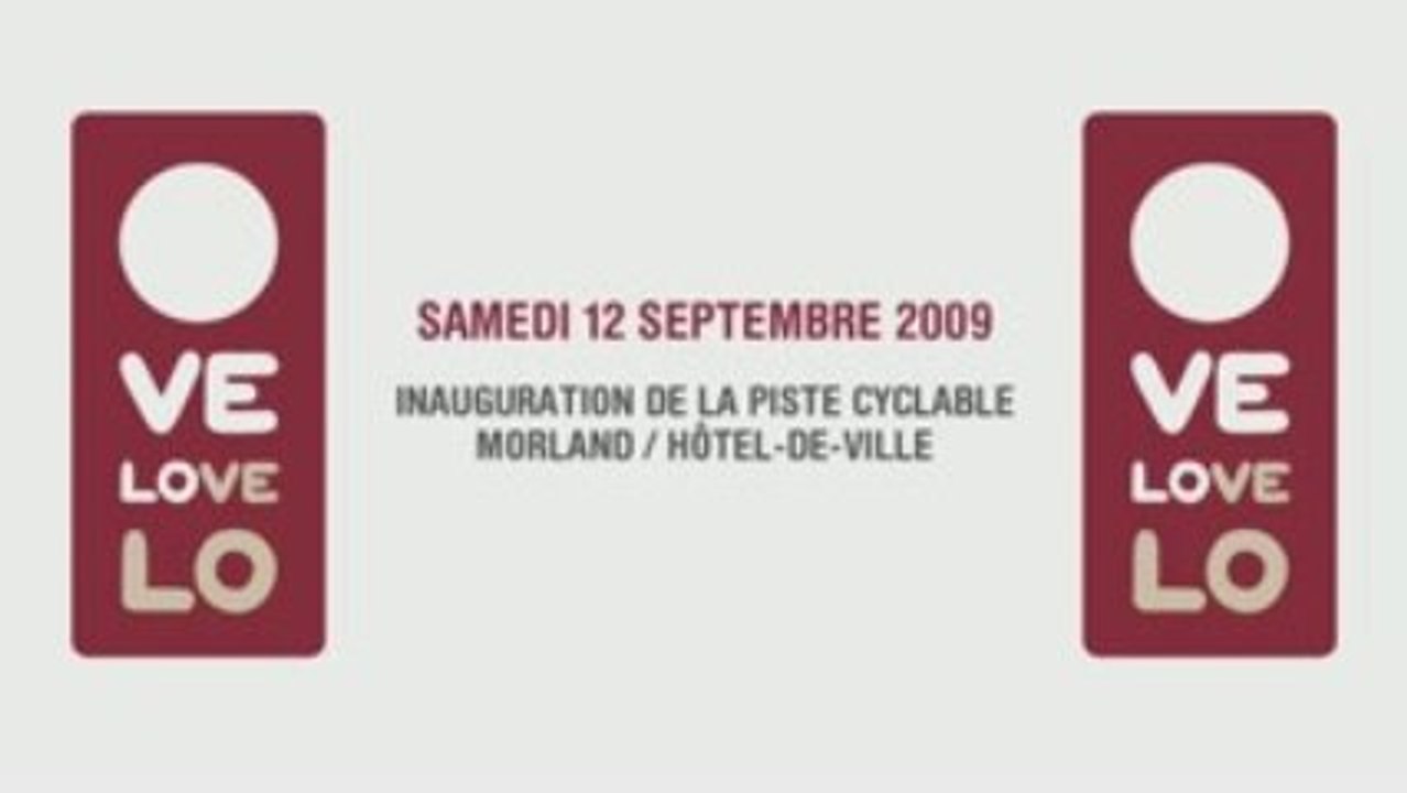 Inauguration de la piste Cyclable Morland//Hôtel-de-Ville