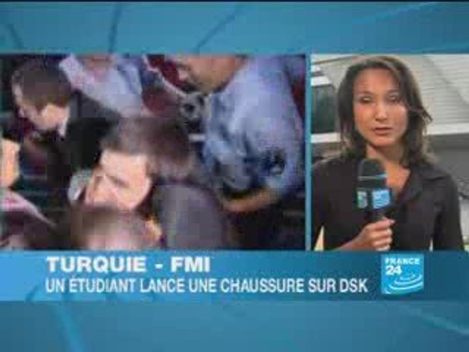 DSK évite une chaussure en Turquie