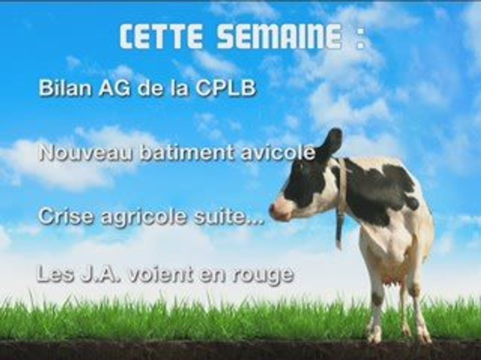 Journal TV Vendée Agricole 5 octobre 2009
