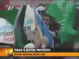 Turquie - Palestine manifestation contre le massacre de gaza