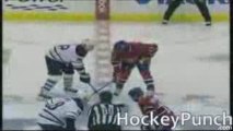 Colton Orr vs Georges Laraque - Hockey Fight