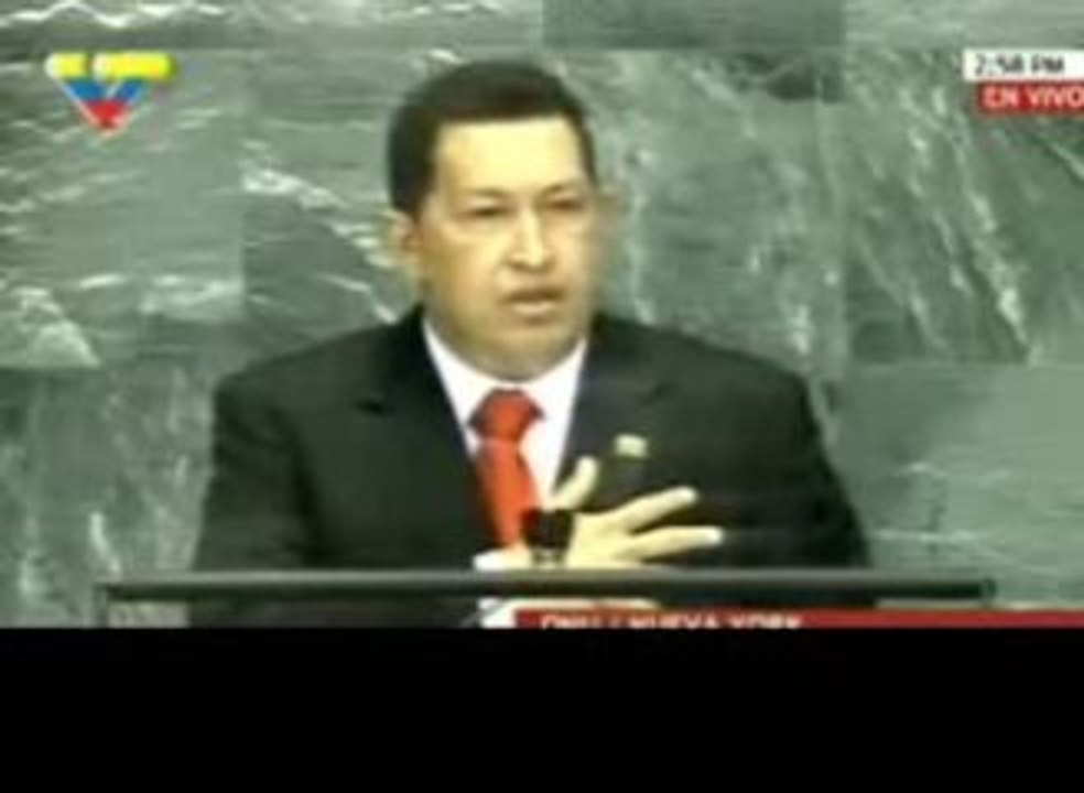 Chavez à l'Onu 2009 Sous-titré fr  2/3