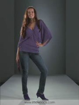 Clockhouse - PLEATED BATWING KNIT TOP