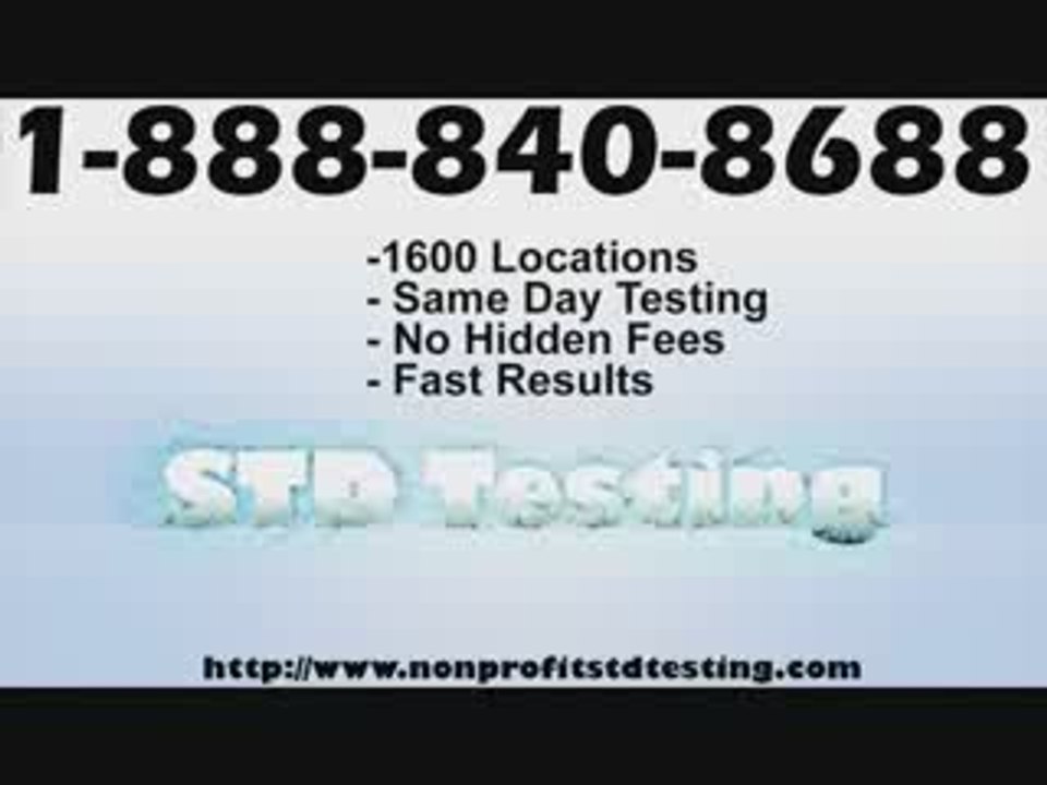 STD Testing Washington DC | Call 1-888-840-8688