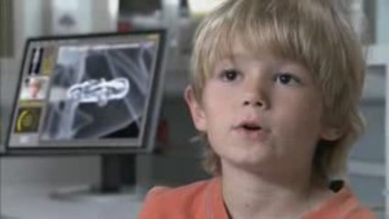 X-Ray of Toy Car in Boy's Belly