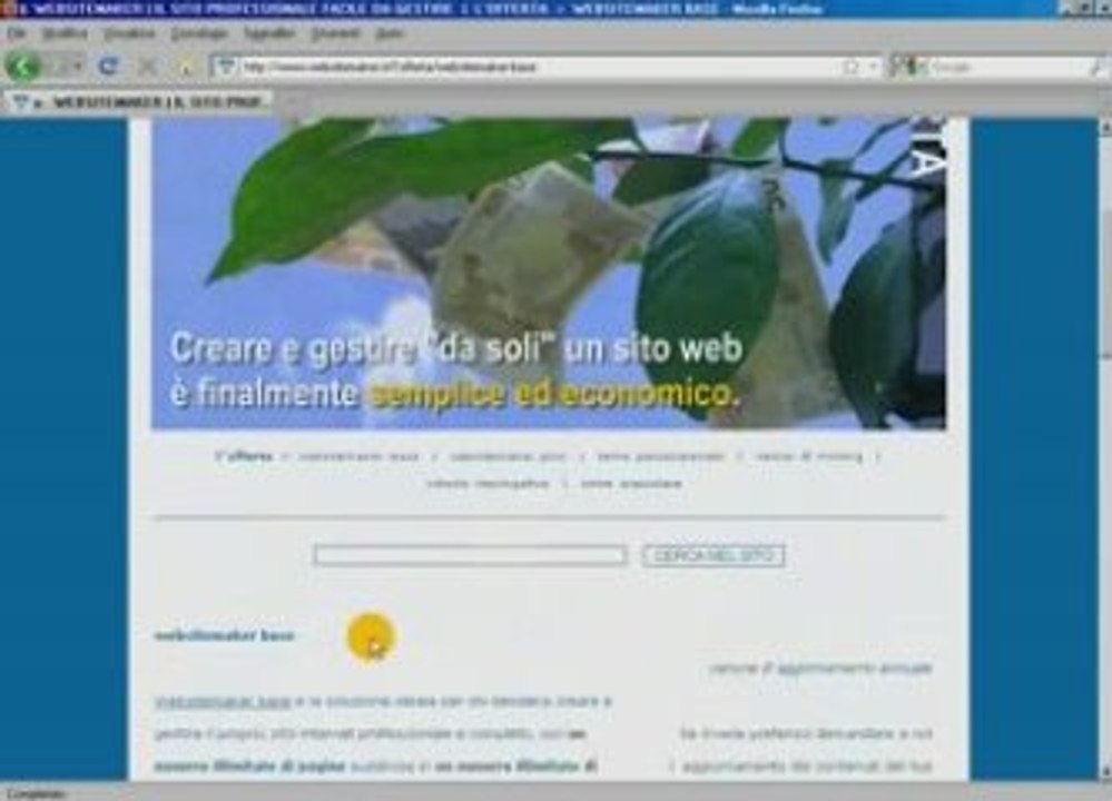 VIDEOCORSO WEBSITEMAKER  2) OFFERTA BASE E PLUS
