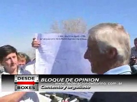 Homenaje a Oreste Berta, La Opinión de Raúl Barceló 23-08-09