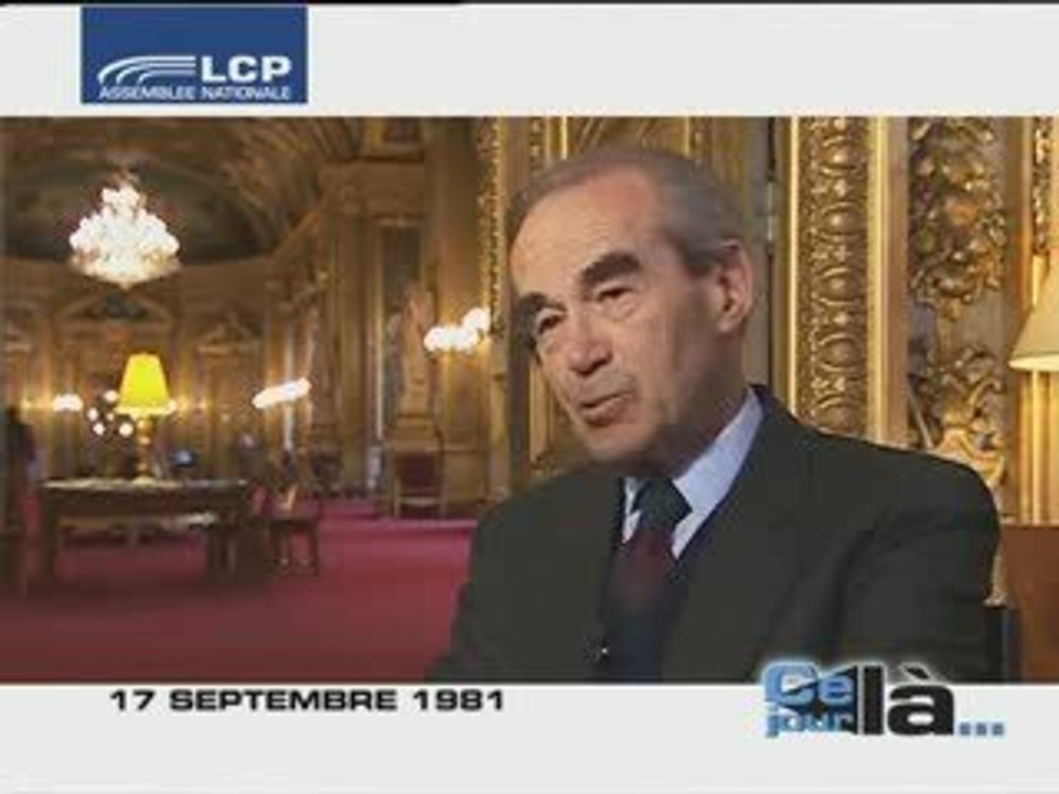 Badinter parle de l'abolition de la peine de mort