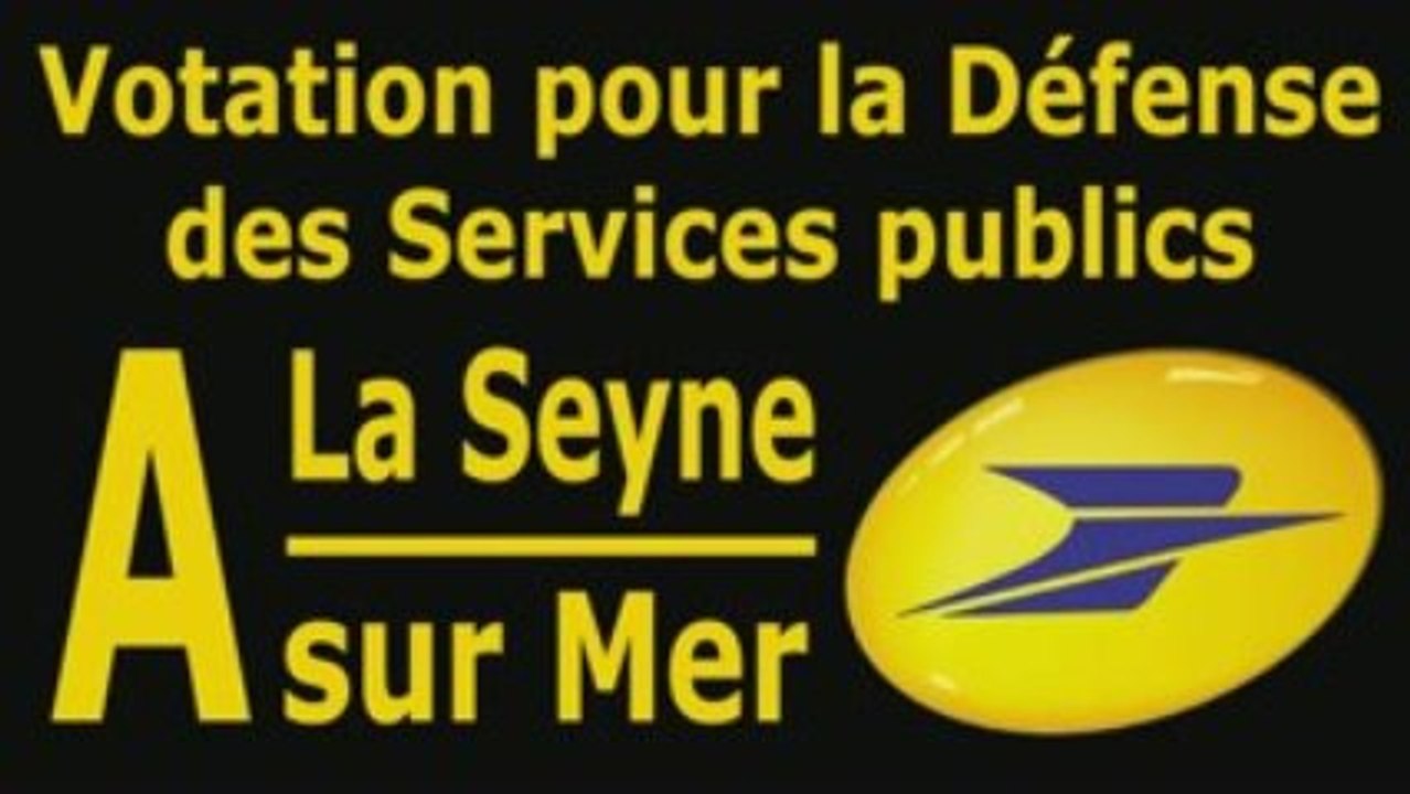 Votation pour la Poste à la Seyne sur Mer