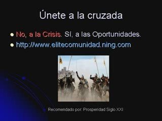 No a la Crisis Si a las Oportunidades