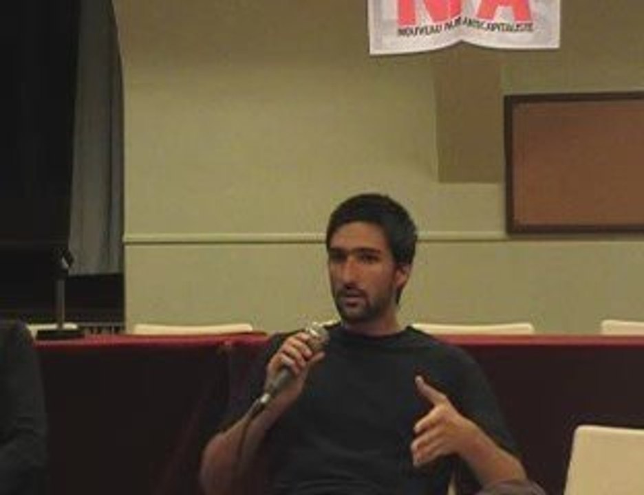 réunion publique NPA Rouen : intro de RAFA
