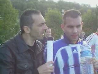 Interview de Greg à la mi-temps