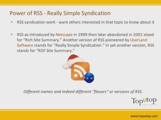 Power of Really Simple Syndication