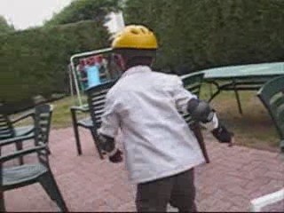 Pierre fait du roller