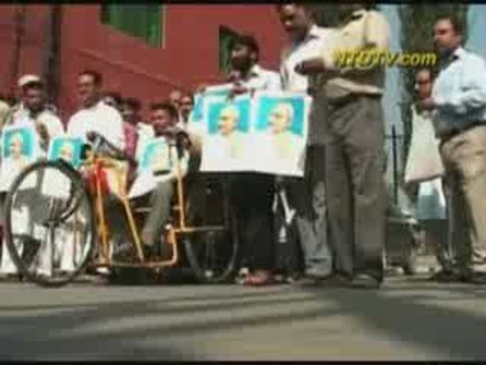 Rally for Ghandis Birthday in India